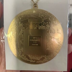CHANEL Gold No.5 Round Perfume Bottle Ornament